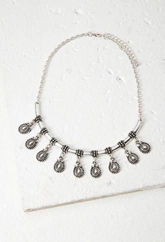 Forever21 Charmed Curved-pendant Necklace