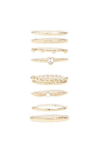Forever21 Assorted Textured Ring Set
