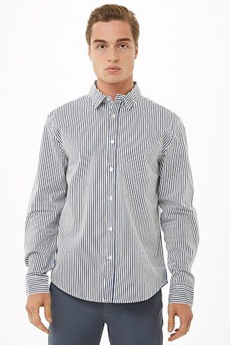 Forever21 Fitted Striped Shirt