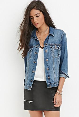 Forever21 Quilted Faux Leather Skirt