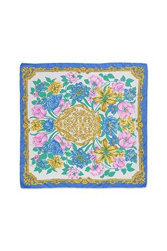 Forever21 Repurposed Satin Floral Scarf