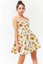 Forever21 Sunflower Print Cami Dress