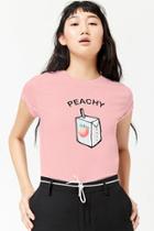 Forever21 Peachy Juice Box Graphic Tee