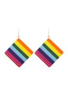 Forever21 Rainbow Diamond Drop Earrings