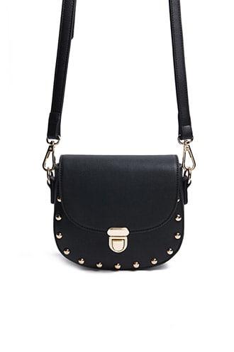 Forever21 Faux Leather Studded Crossbody