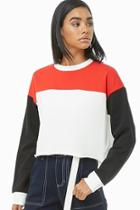 Forever21 French Terry Colorblocked Top