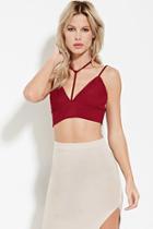 Forever21 Women's  Strappy Crop Top