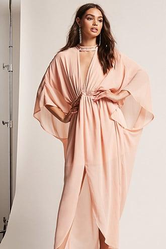 Forever21 Beaded Chiffon Maxi Dress