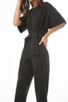 Forever21 Tie-front Ankle Jumpsuit