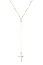Forever21 Drop Chain Cross Necklace