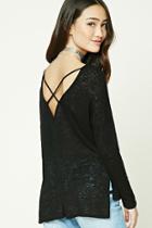 Forever21 Women's  High-low Crisscross Back Top