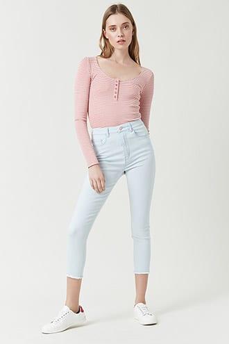 Forever21 High-waist Skinny Crop Jeans