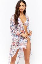 Forever21 Kulani Kinis Floral Swim Cover-up Kimono