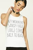Forever21 Back To Beach Graphic Tank Top