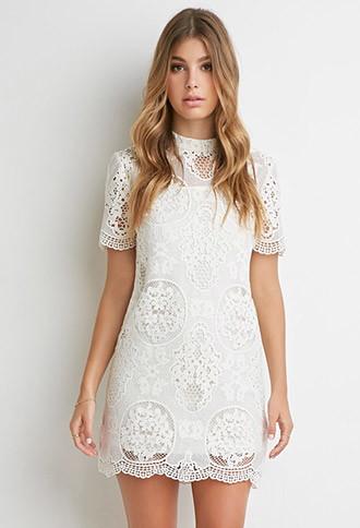Forever21 Ornate Crochet Lace Dress