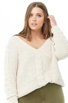 Forever21 Plus Size Chenille Lace-up Sweater