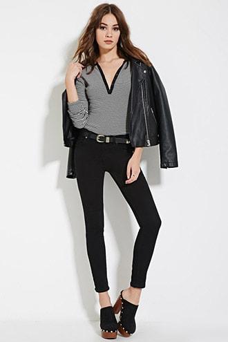 Forever21 Classic Solid Skinny Jeans