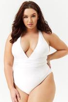 Forever21 Plus Size Ruched Swimsuit