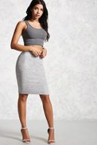 Forever21 Marled Knit Pencil Skirt
