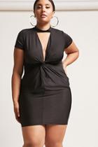 Forever21 Plus Size Cutout Twist-front Dress