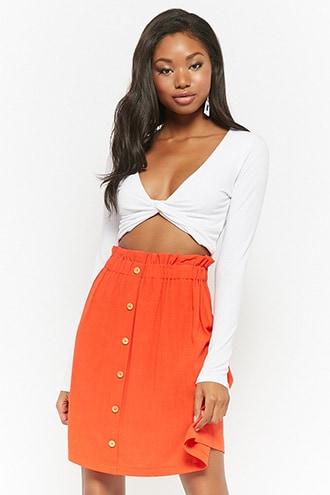 Forever21 Paperbag Waist Skirt