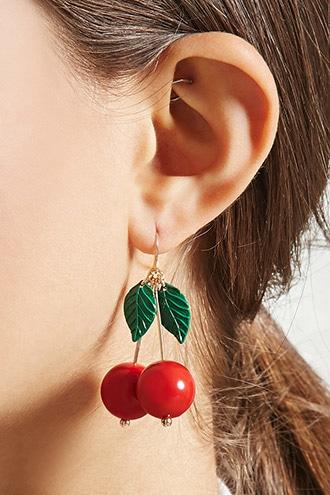 Forever21 Cherry Drop Earrings