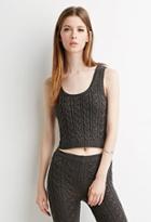 Forever21 Women's  Cable Knit Sweater Vest
