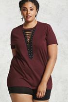 Forever21 Plus Size Plunging Tee