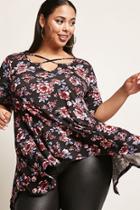 Forever21 Plus Size Strappy Floral Tunic