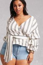 Forever21 Plus Size Stripe Surplice Top