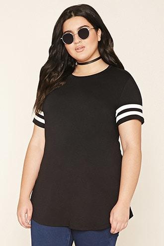 Forever21 Plus Size Varsity Stripe Tunic