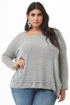 Forever21 Plus Size Marled Twist-back Top