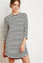 Forever21 Raglan-sleeved Stripe Dress