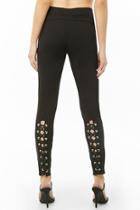 Forever21 Lace-up Knit Leggings