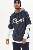 21 Men Men's  Nfl Rams Hooded Fleece Shirt