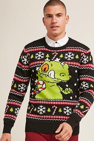 Forever21 Reptar Holiday Sweater