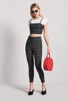 Forever21 Grid Ankle Pants