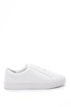 Forever21 Men Faux Leather Low-top Sneakers