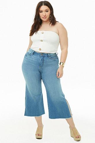 Forever21 Plus Size Capri Jeans