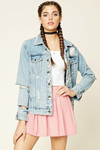 Forever21 Women's  Pink Pleated Mini Skirt