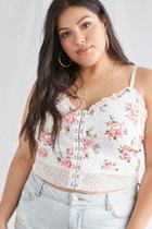 Forever21 Plus Size Lace Floral Cami