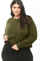 Forever21 Plus Size Cropped Sweatshirt
