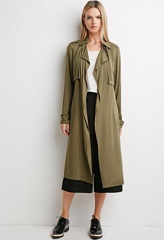 Love21 Life In Progress Open-front Trench Coat