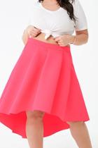 Forever21 Plus Size Scuba High-low Skirt