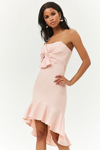 Forever21 Twist-front Tube Dress