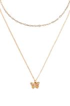 Forever21 Butterfly Necklace Set