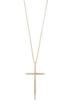 Forever21 Gold Cross Pendant Necklace