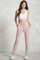 Forever21 Lace-up French Terry Joggers