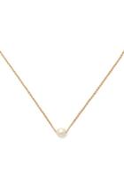Forever21 Cream & Gold Faux Pearl Pendant Necklace