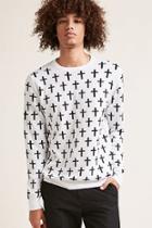 Forever21 Cross Print Sweater